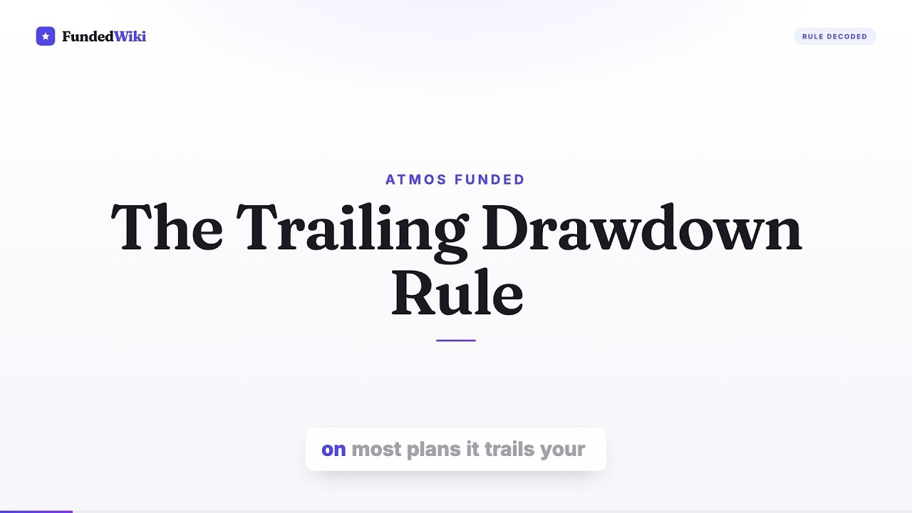Atmos Funded Trailing Drawdown Rule: Avoid the Floor Trap