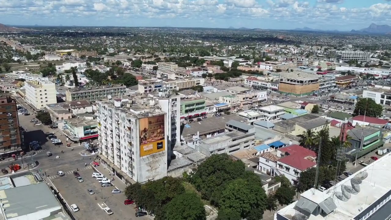 Cidade de Nampula - Moçambique (Mozambique), imagens vista por um drone 4k