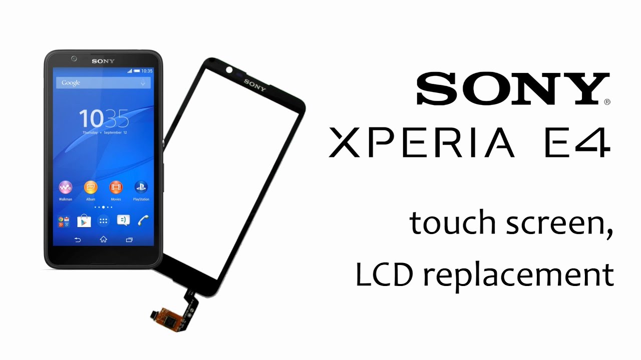 Sony XPERIA E4 - Replace Touch Screen Glass Digitizer, Display, How to
