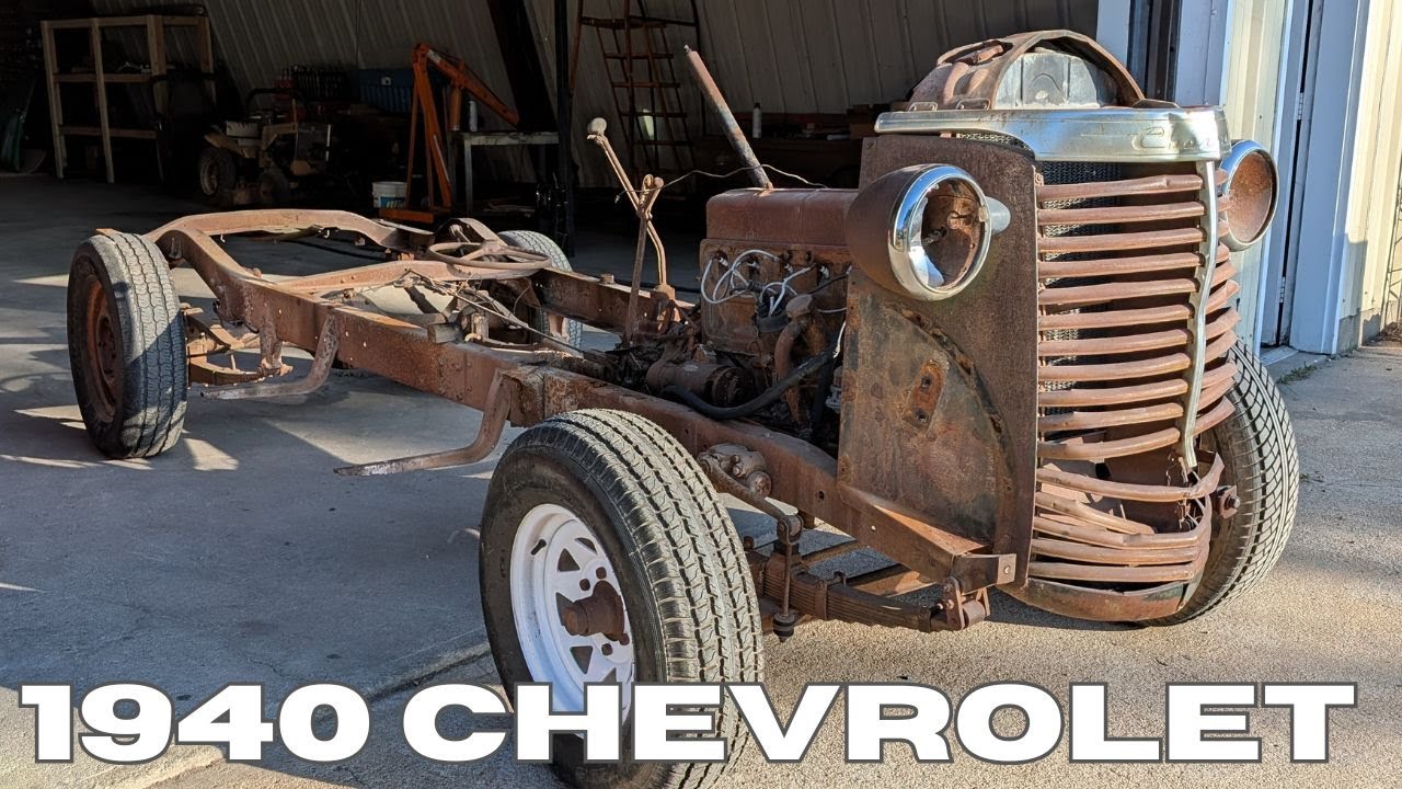 1940 Chevy Pickup Build - Part 2 - Cab and Grill Strip and Removal