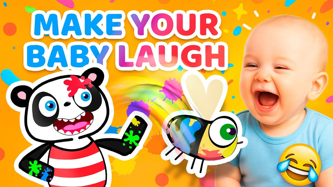 Your baby will LOVE Goofy Panda & Beebee! LAUGH and LEARN | Magic of Colors | COMPILATION