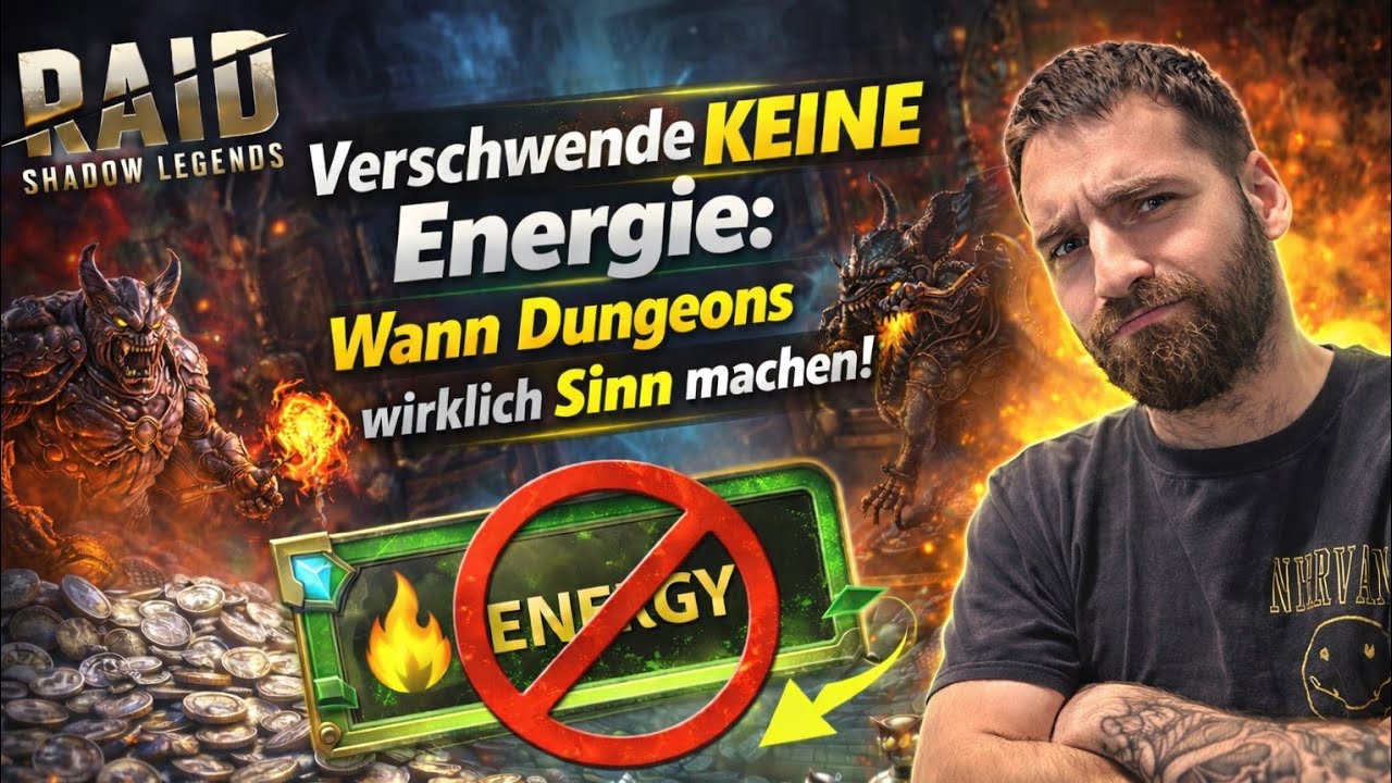 Verschwende KEINE Energie: Wann Dungeons wirklich Sinn machen! (Raid Shadow Legends) 