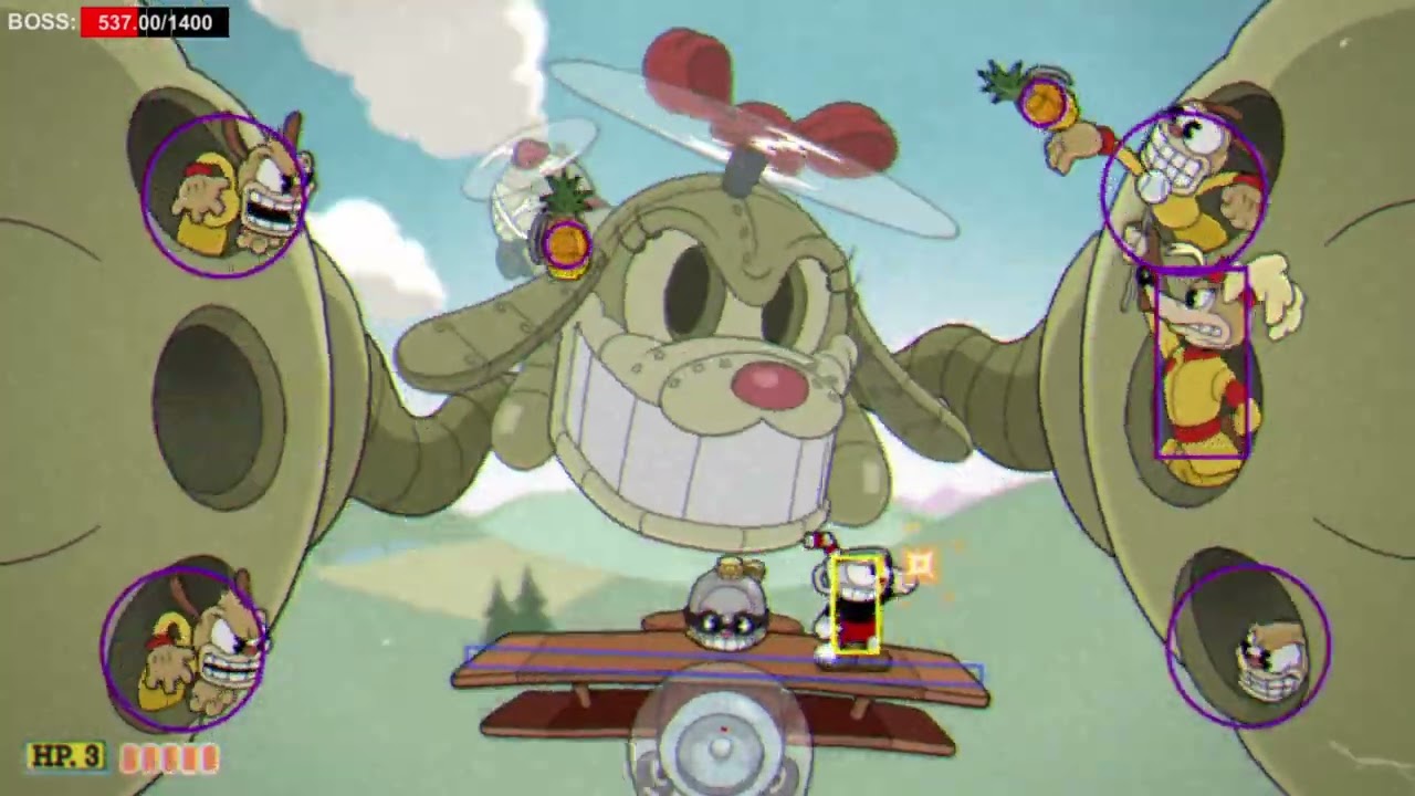 Cuphead || Isle 4 Hitboxes || Regular Difficulty