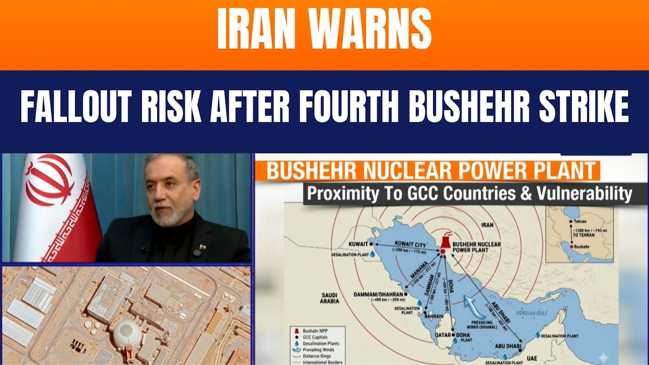 Iran Warns of Nuclear Fallout After Fourth Strike on Bushehr Plant
