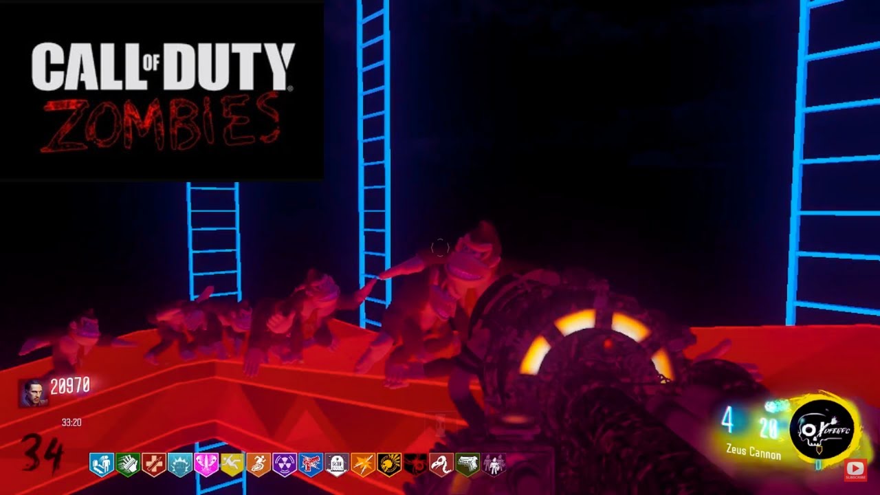 DONKEY KONG TOWER Full Completion Solo No Downs - NO Commentary - (Black Ops 3 Zombies custom map)