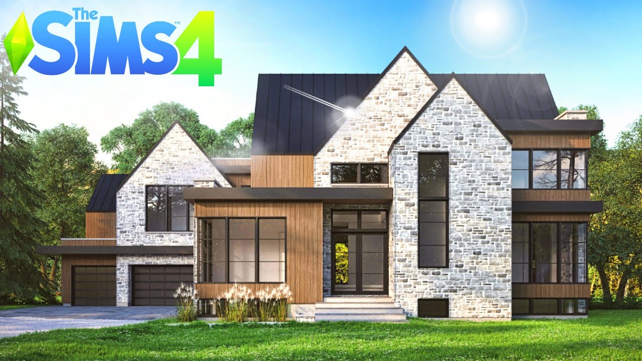 Architectural Dream Home - Curb Appeal Episode 8 (Sims 4 Speed Build)