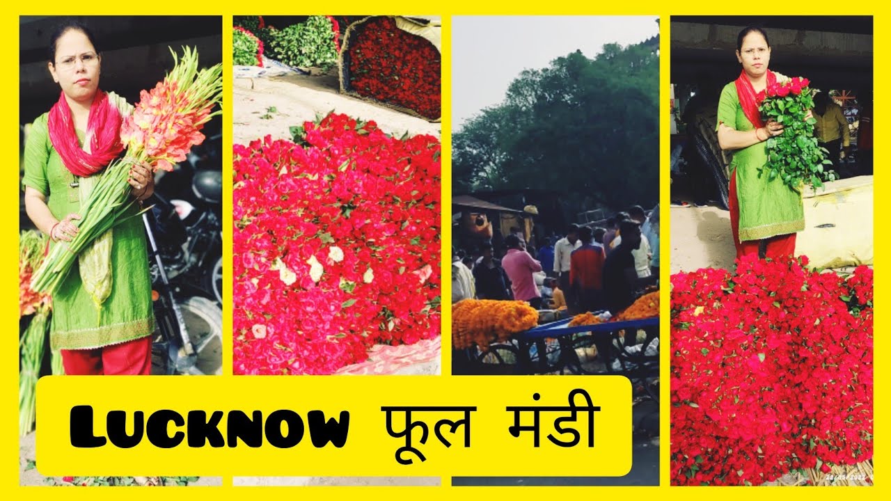 फूल मंडी लखनऊ / Chawk Phool Mandi / Wholesale Phool Mandi lkw #vlogswithshama #lucknow #phool