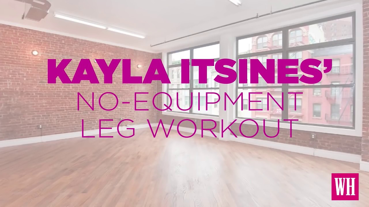 Kayla Itsines' No-Equipment Leg Workout