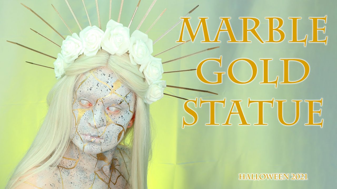 Turned to stone | Marble Gold Statue makeup