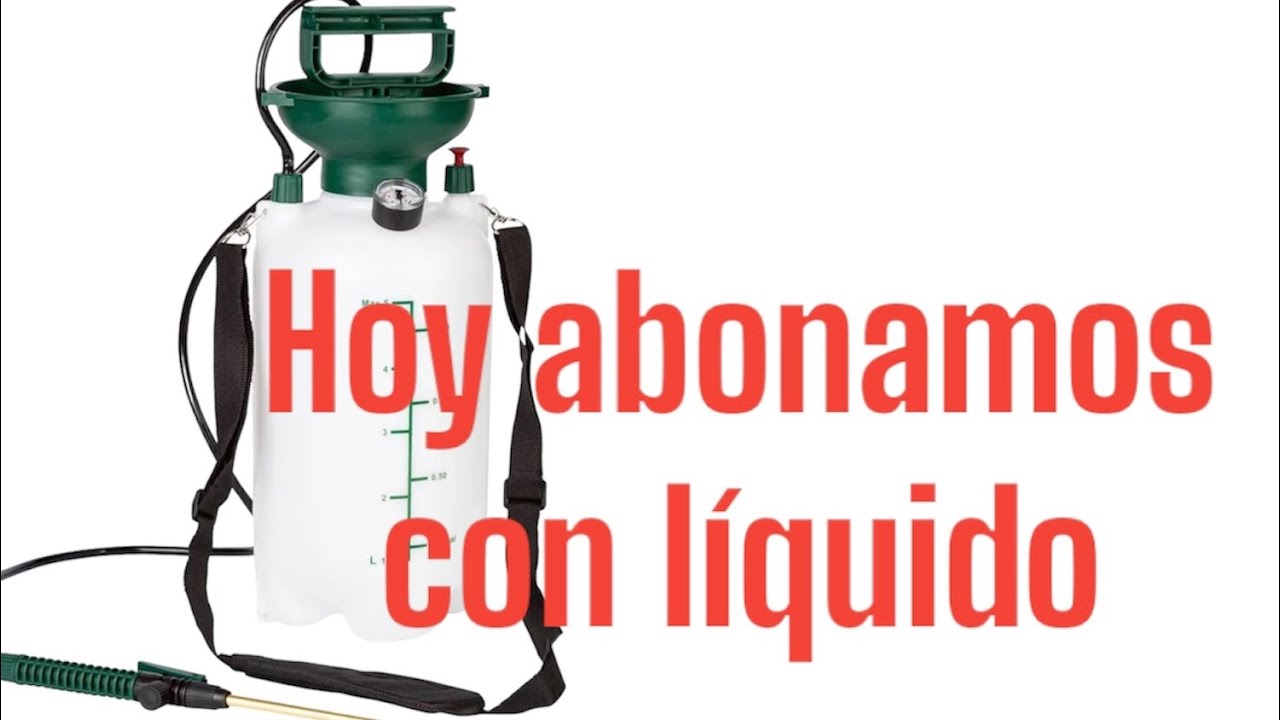 Hoy abono con líquido mis bonsáis