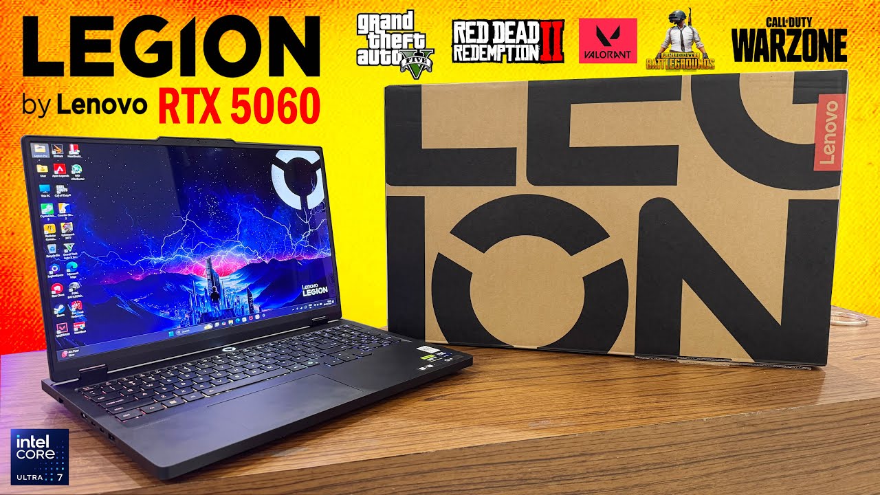 Lenovo Legion Pro 5i OLED - Ultra 7 255HX + RTX 5060 - Unboxing & 8 Games Tested ⚡⚡