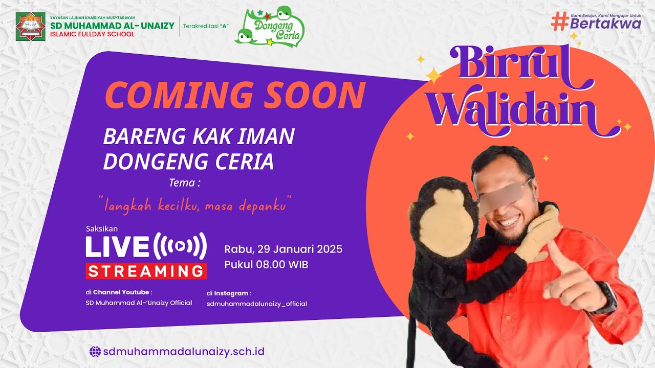 Birrul Walidain | BARENG KAK IMAN DONGENG CERIA | LANGKAH KECILKU, MASA DEPANKU