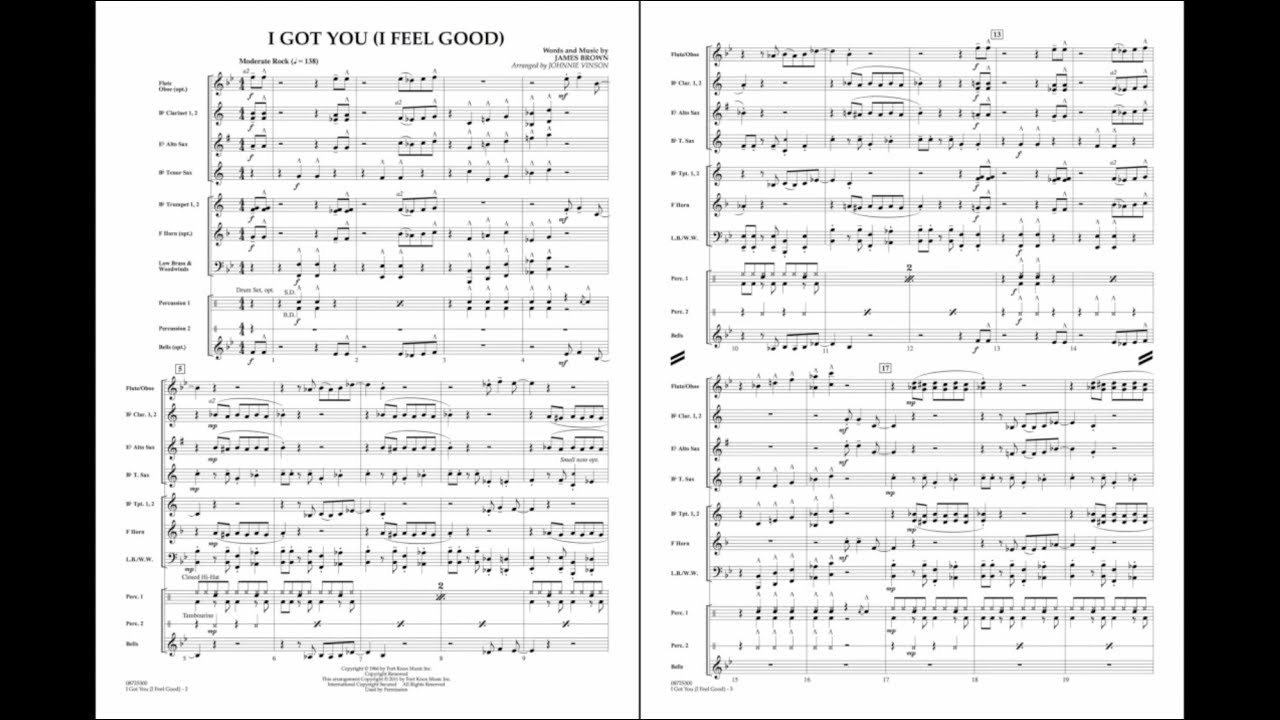 I Got You (I Feel Good) by James Brown/arr. Johnnie Vinson