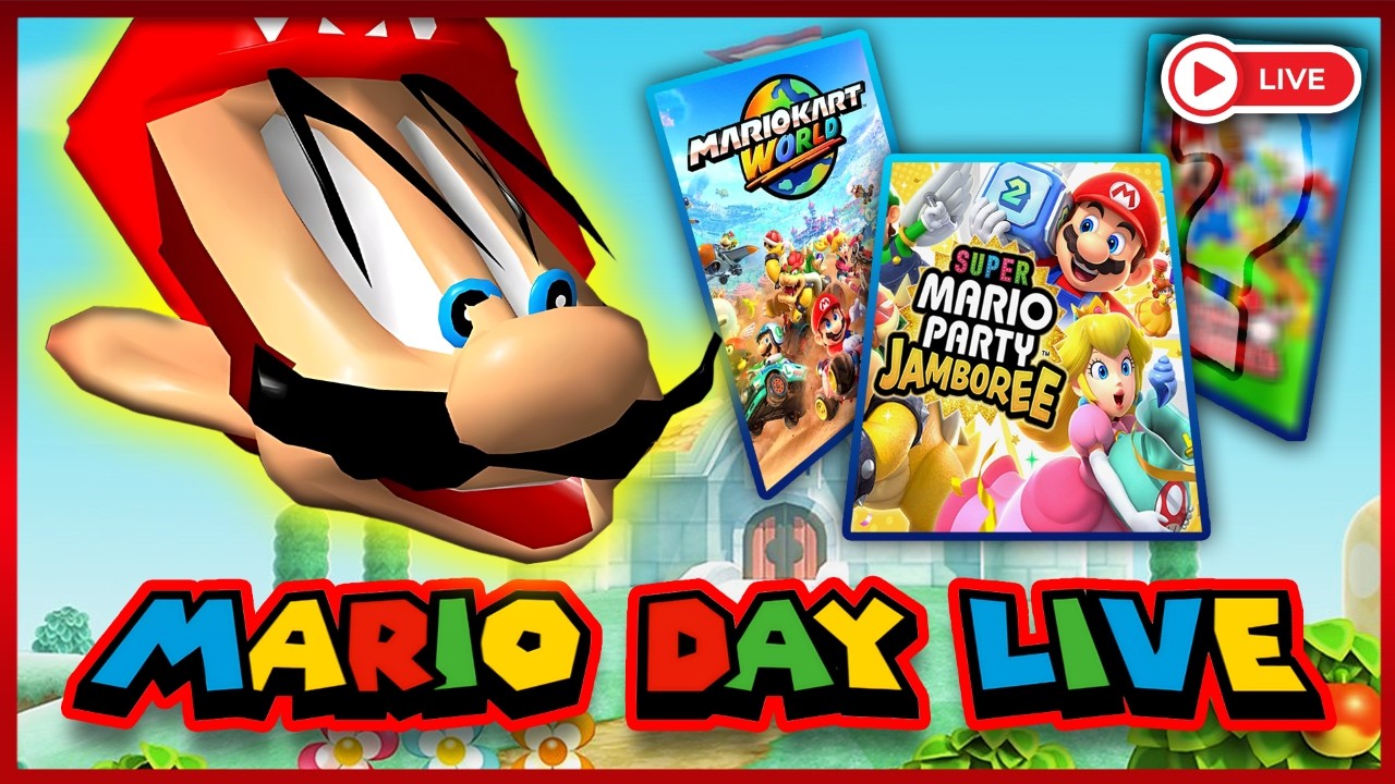 🔴 MARIO DAY SHENANIGANS LIVE! 🔴 MARIO PARTY, MARIO KART, ETC.! 🔴