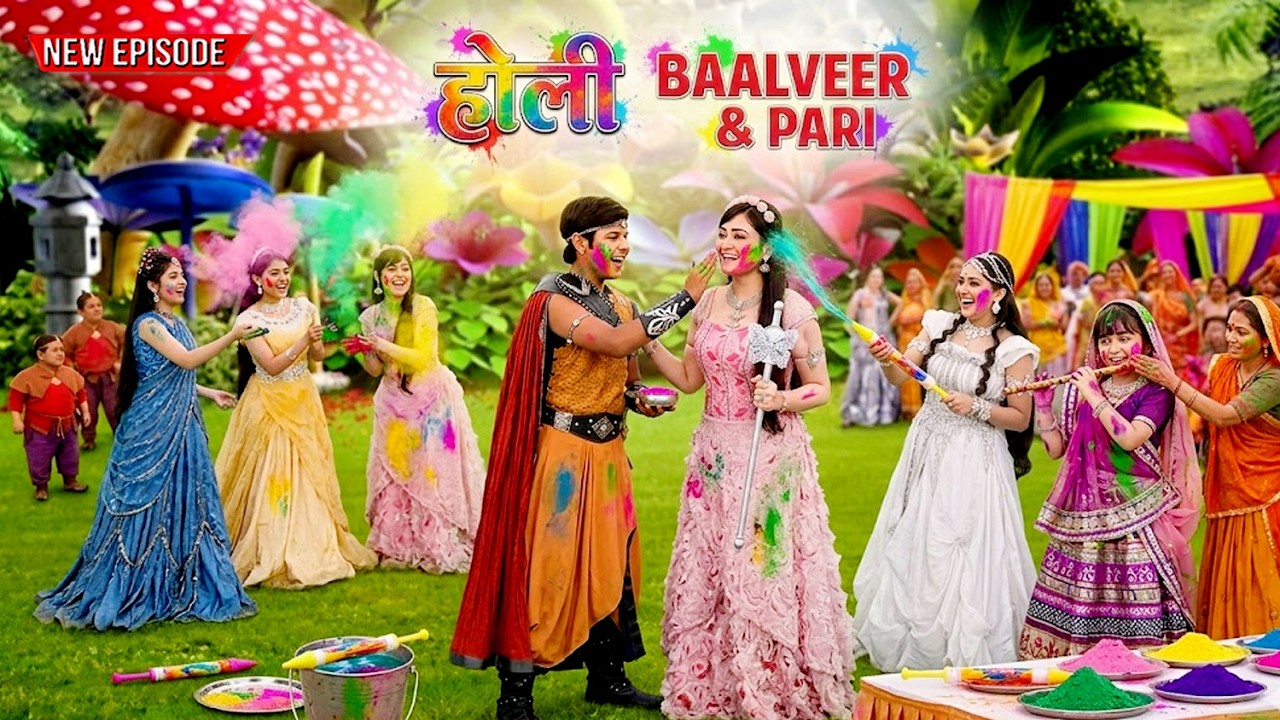 होली विशेष -बालवीर में परियों के साथ खेली होली | #baalveer | #holi