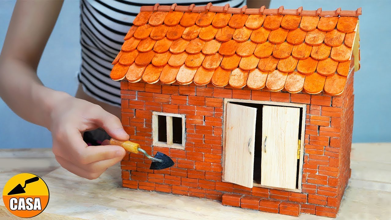 BRICKLAYING--MINI HOUSE - FOUNDATION - How to build a mini house - Como construir mini casas