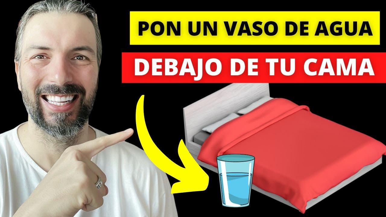 Pon un vaso de agua debajo de tu cama y mira lo que SUCEDE