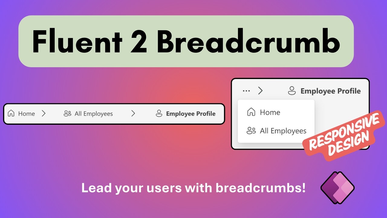 Power Apps Breadcrumb Component! 🍞 Responsive UI Component Tutorial