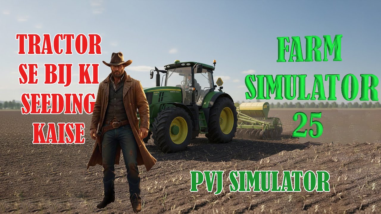 Khet me nayi fasal boyi ja rahi he wo bhi adhunik tarike se | farm simulator 25