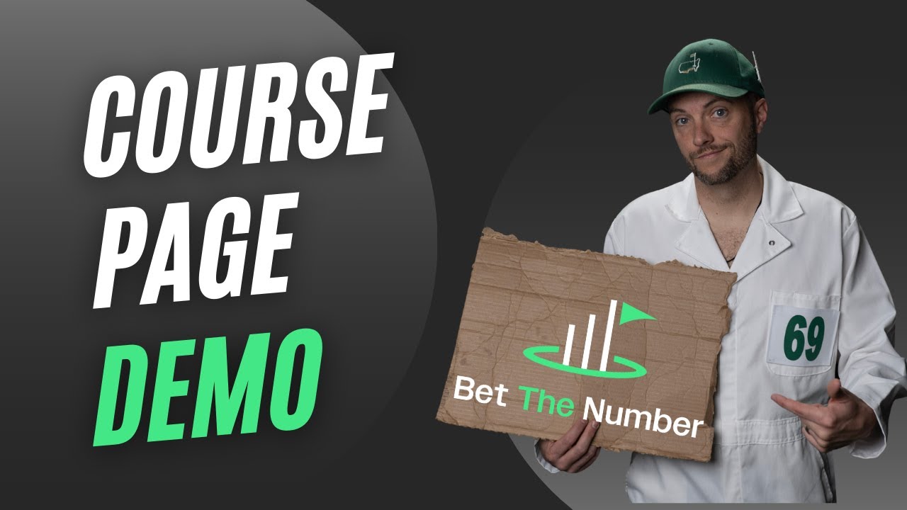 Screenshare & Walkthrough of the COURSE page on Bet The Number ⛳️