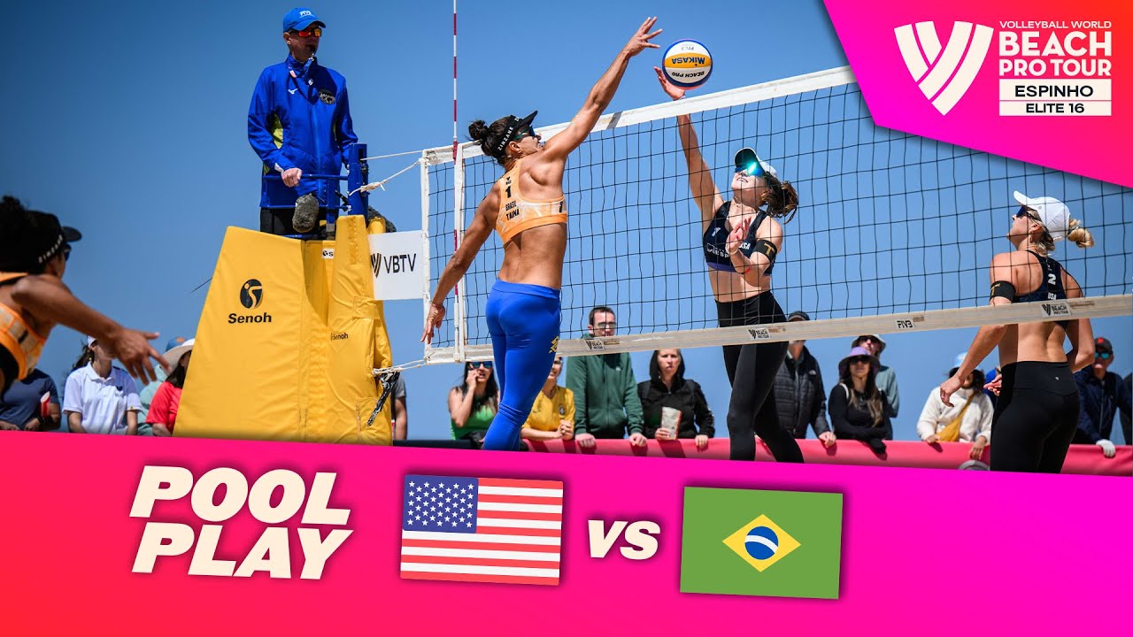 Nuss/Kloth vs. Tain&aacute;/Victoria - Pool Play Highlights | Espinho 2024 #BeachProTour