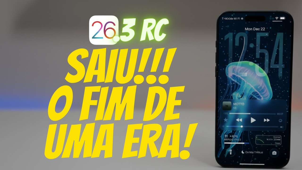 OS 26.3 RC CHEGOU! 🔥 Fim de uma ERA no iPhone…