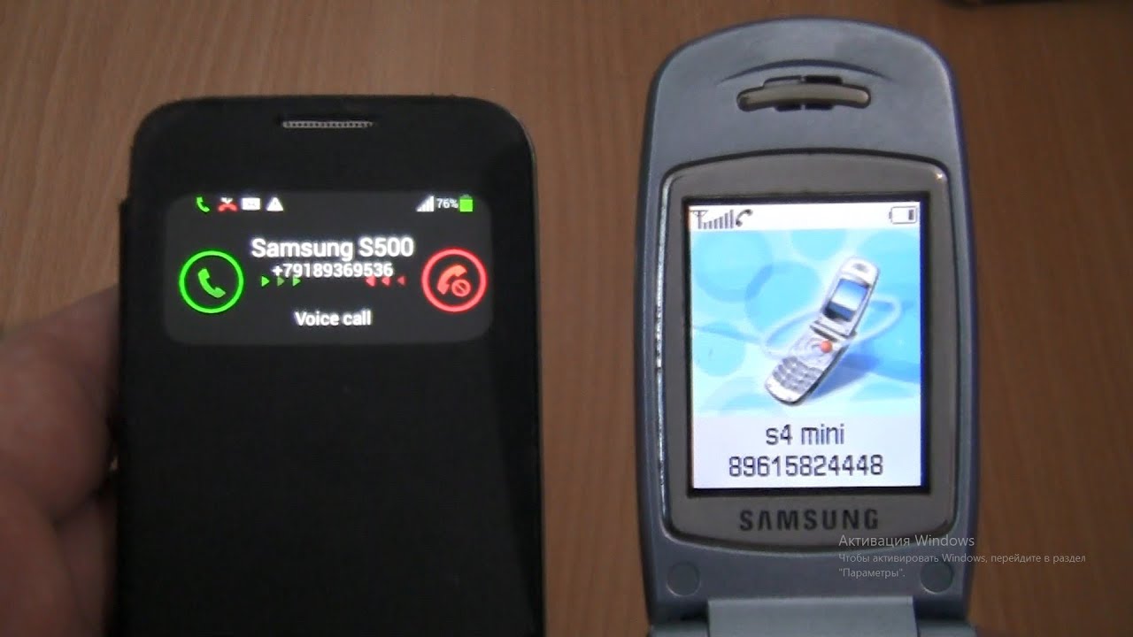 Over the Horizon Incoming call & Outgoing call at the Same Time Samsung S500+Samsung Galaxy S4 mini