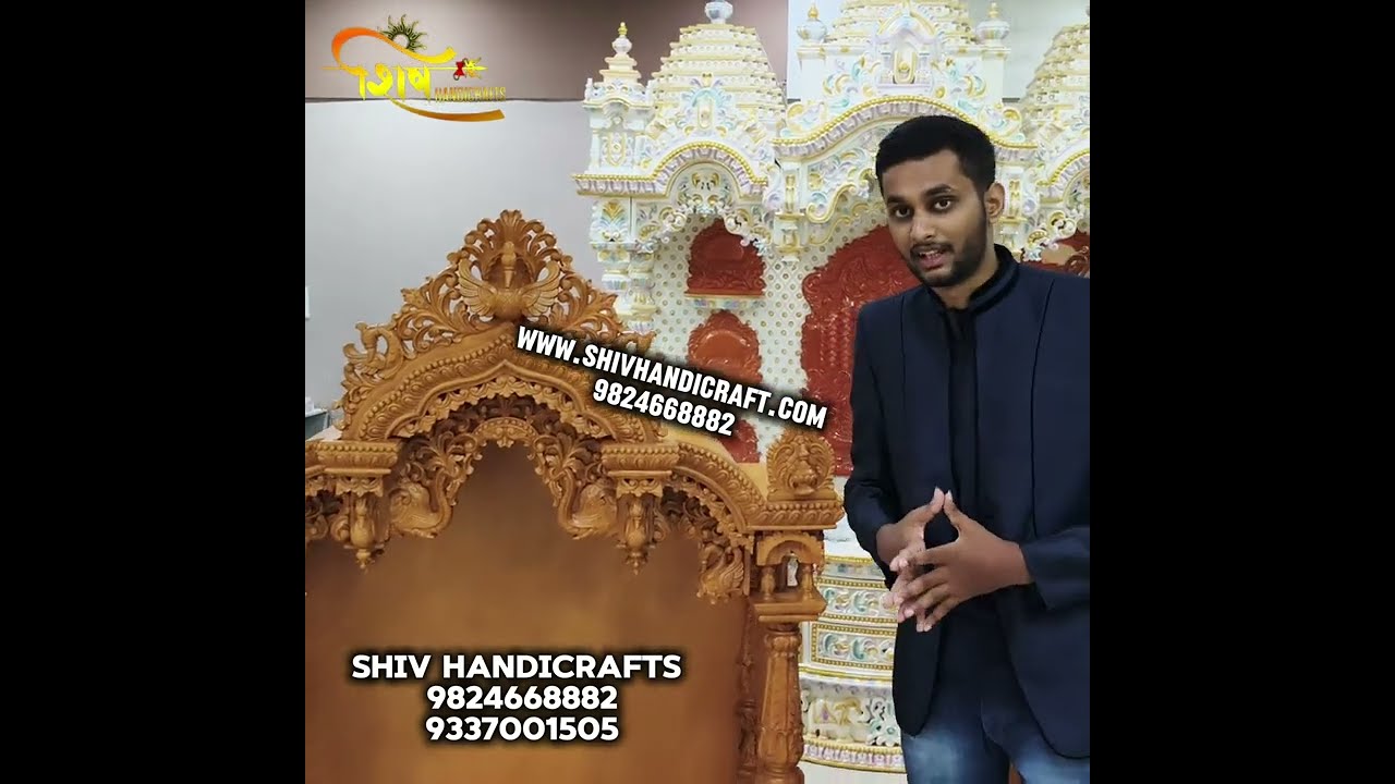 Latest wooden temple design | Shiv Handicraft | pooja mandir design#devghar #interiordesign #wood