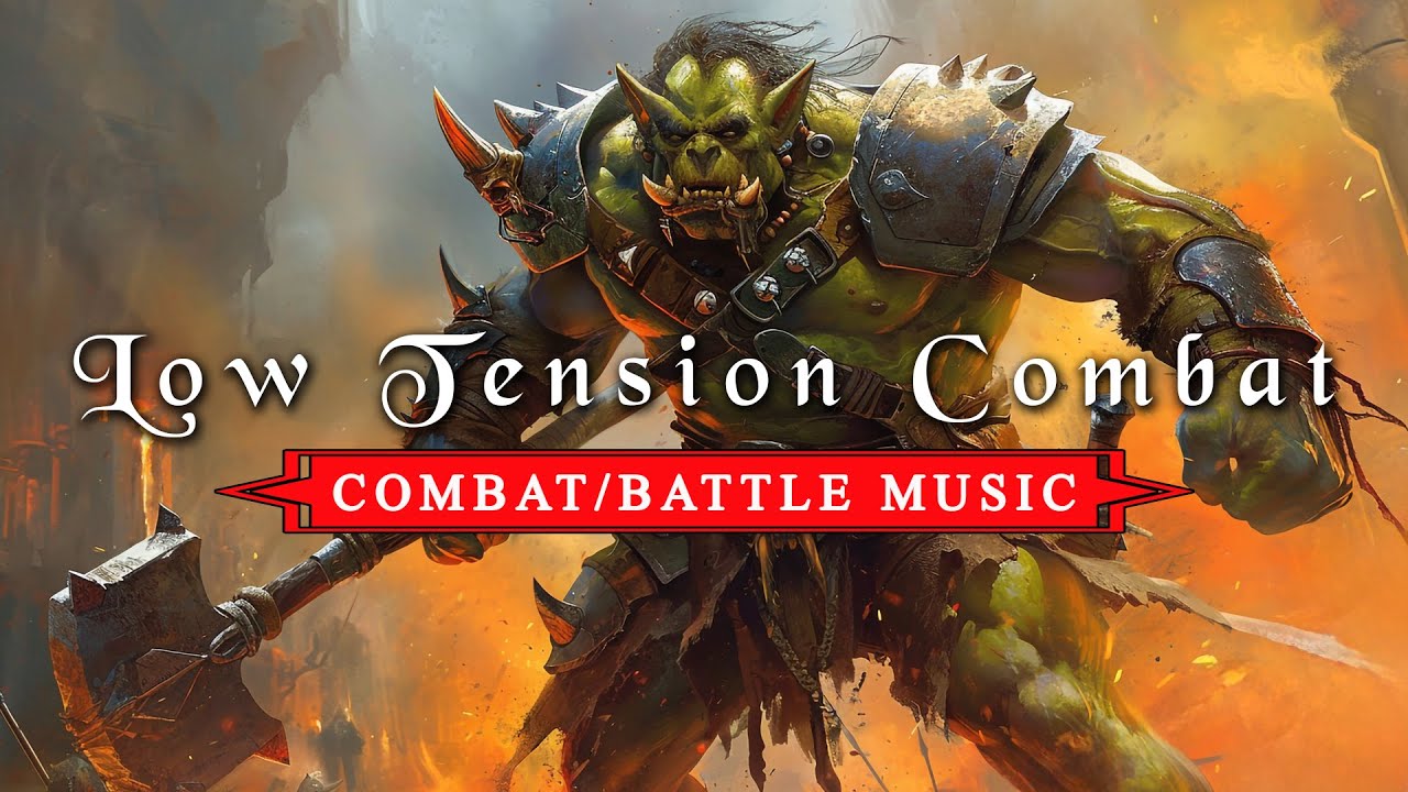 ⚔ Combat Music - Low Tension | D&D - RPG Music |  Epic Percussion Fantasy Music for Gaming