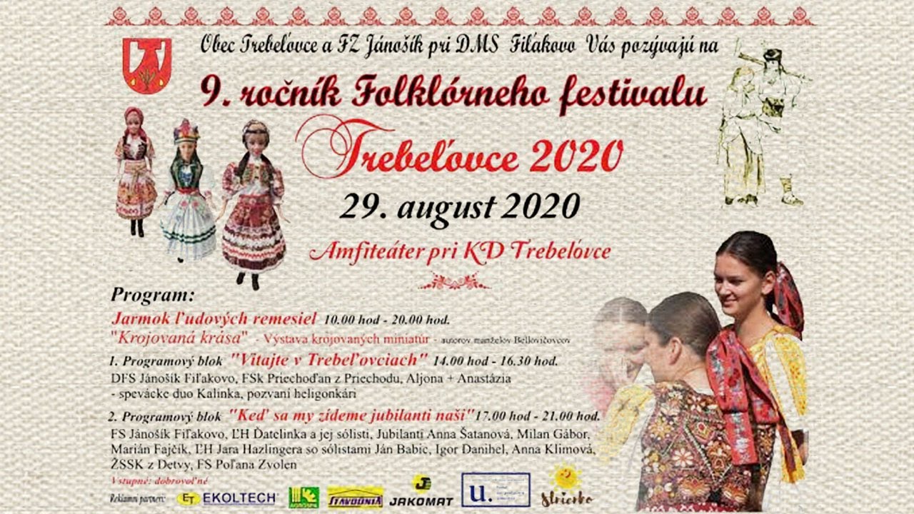 9. ročn&iacute;k folkl&oacute;rneho festivalu obce Trebeľovce