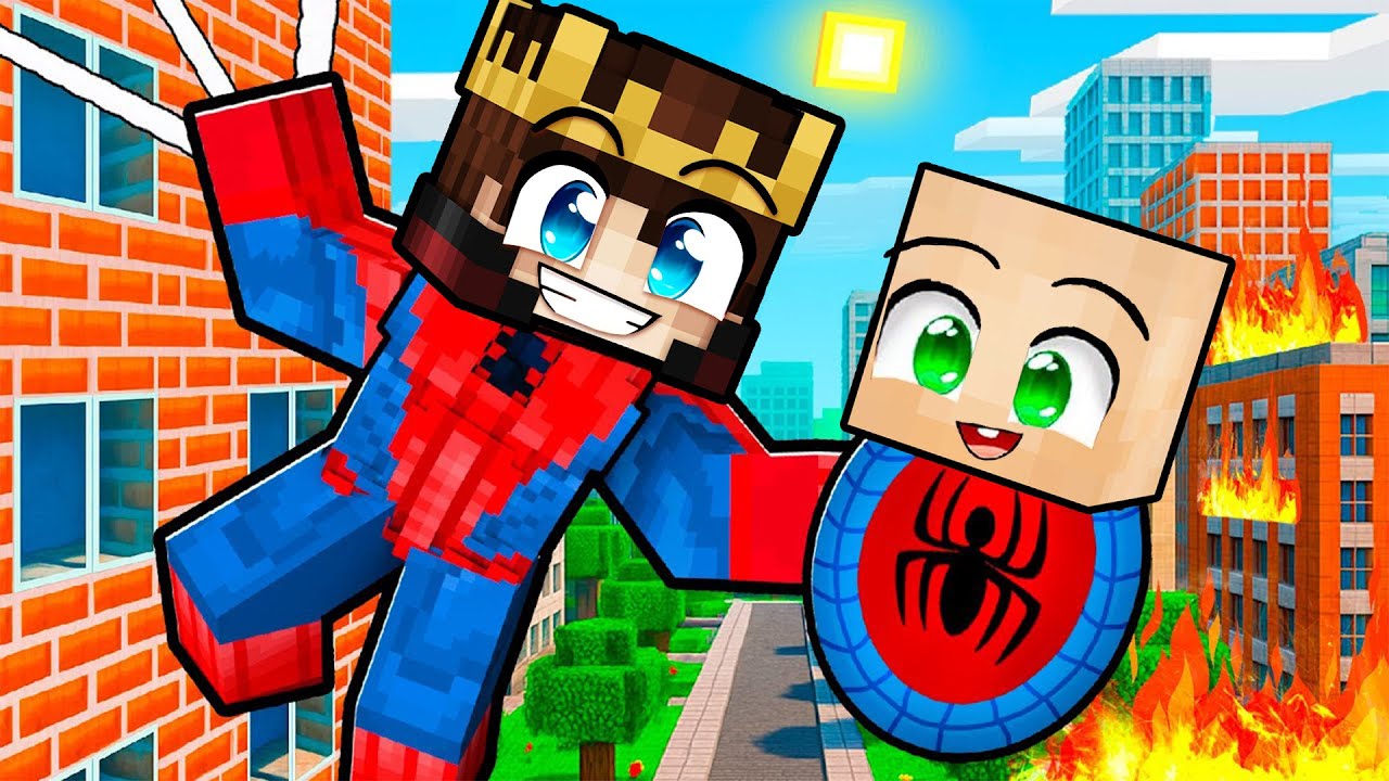 Minecraft'ta ÖRÜMCEK ADAM'a Dönüştüm 🕸🕷 - Minecraft