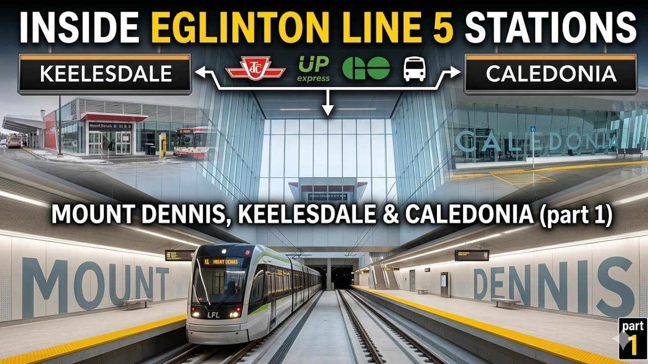 Inside Toronto's Newest LRT Stations | Mount Dennis, Keelesdale & Caledonia