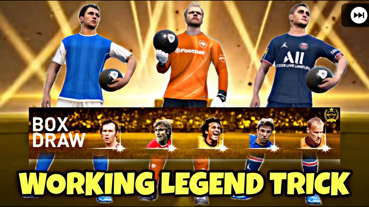 LEGEND BLACK BALL TRICK IN LEGENDS WORLDWIDE CLUBS BOX DRAW - PES 2022 MOBILE