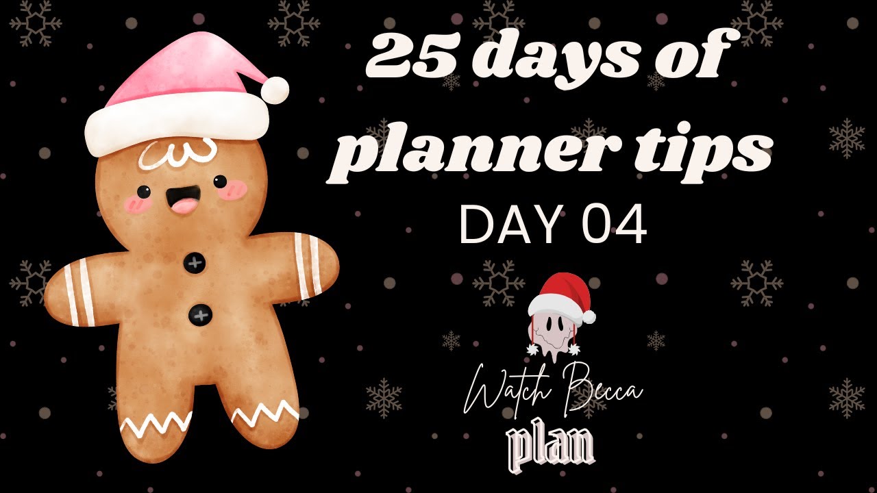 25 days of planner tips 2024 | planner tip day 4