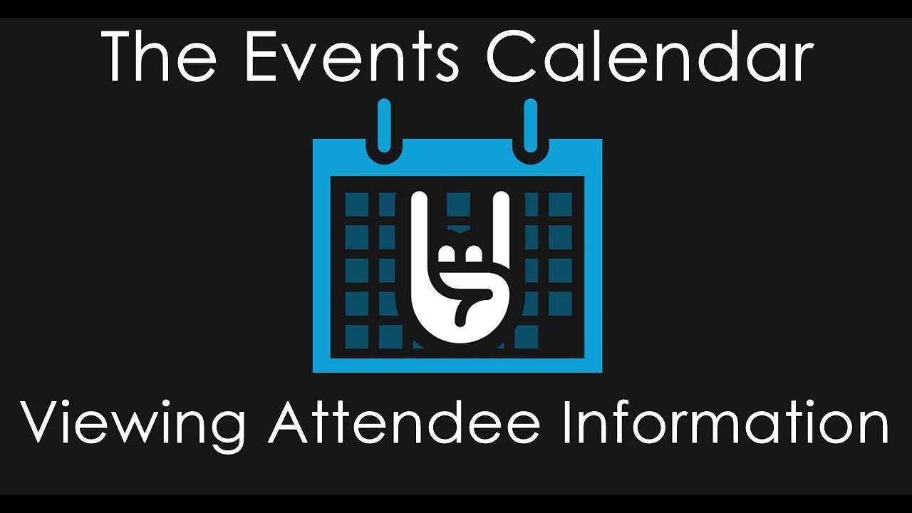 The Events Calendar | Viewing Attendee Information
