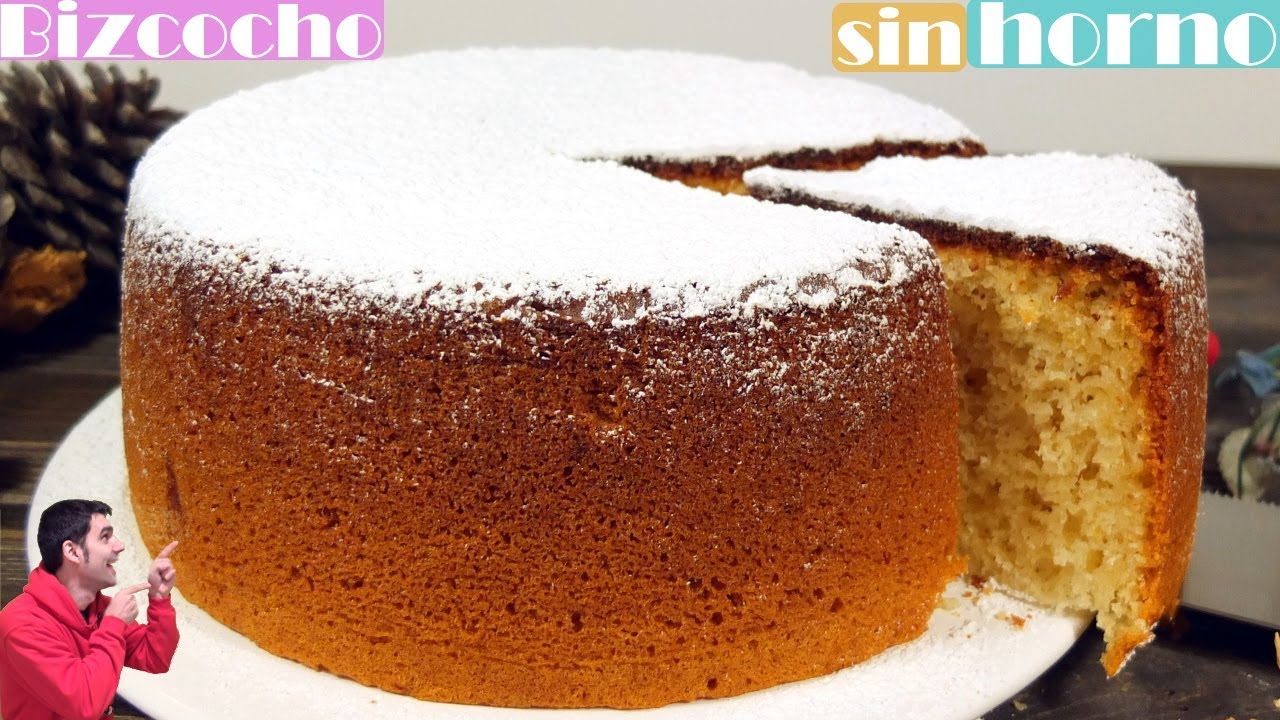 BIZCOCHO de YOGUR SIN HORNO 😍😋. Perfecto alto jugoso y esponjoso. Receta # 484