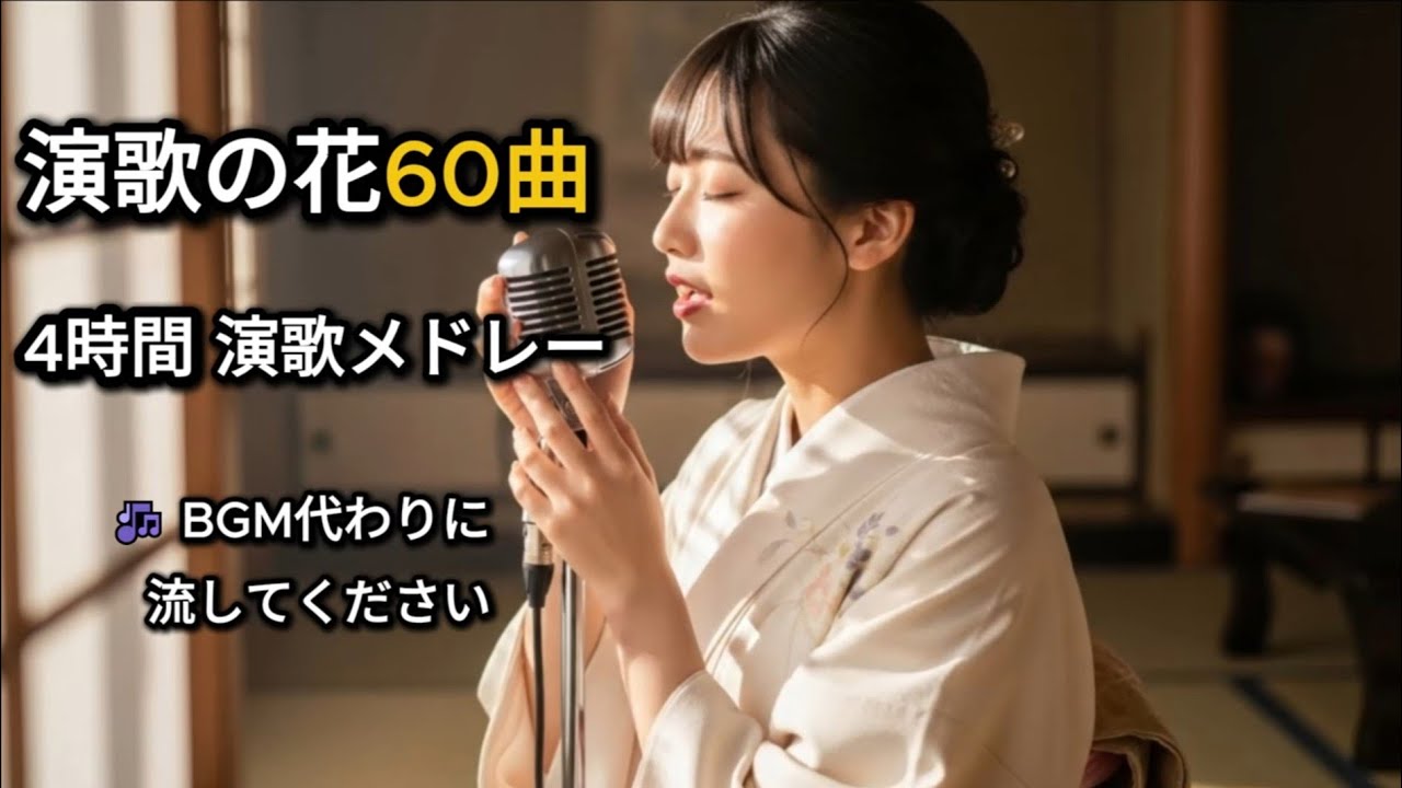 【4時間】何も考えずに流せる日本演歌｜女歌で味わう名曲60選