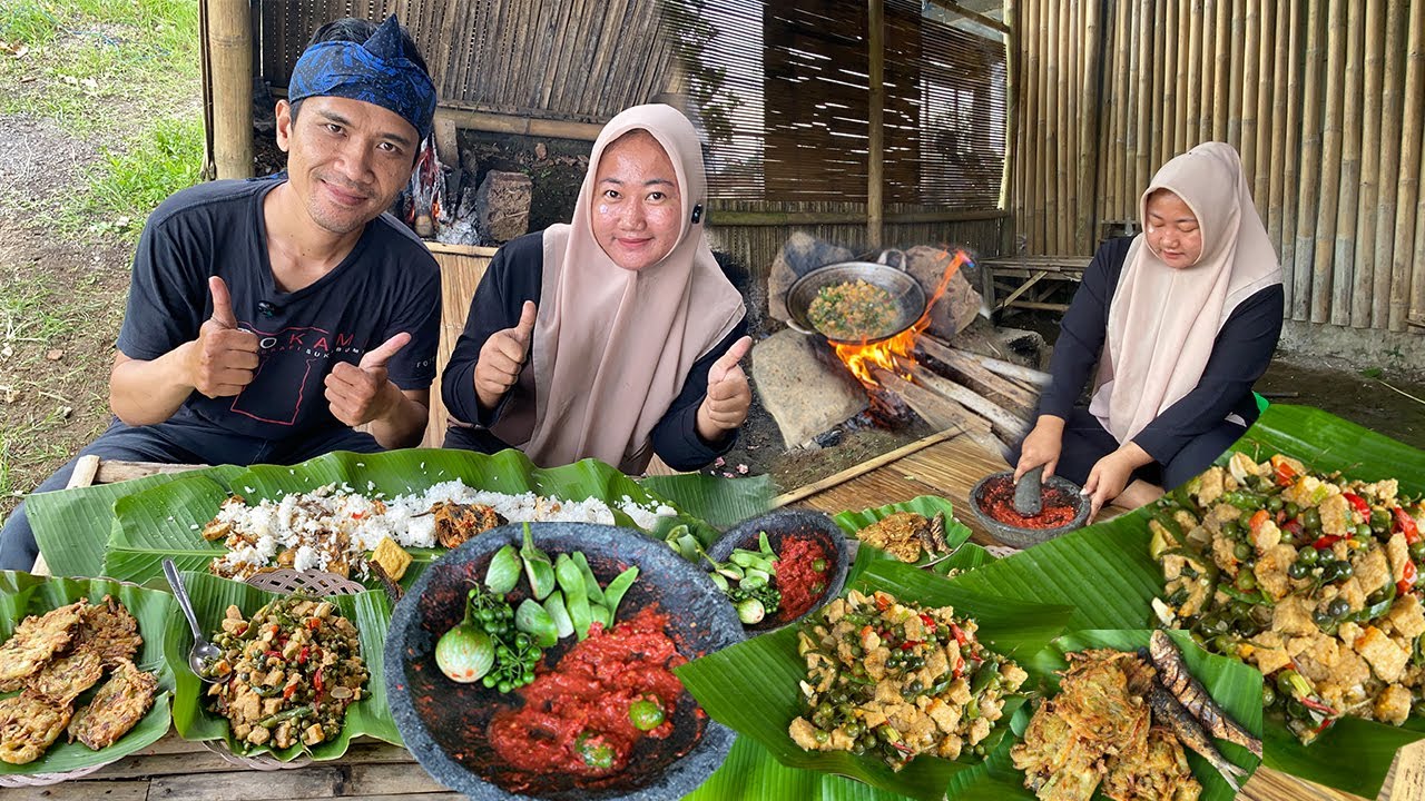 MENU SEDERHANA MENGGUGAH MENGGIURKAN‼️ NASI LIWET TUMIS ONCOM LEUNCA BELEUM LAMURU SAMBAL TERASI