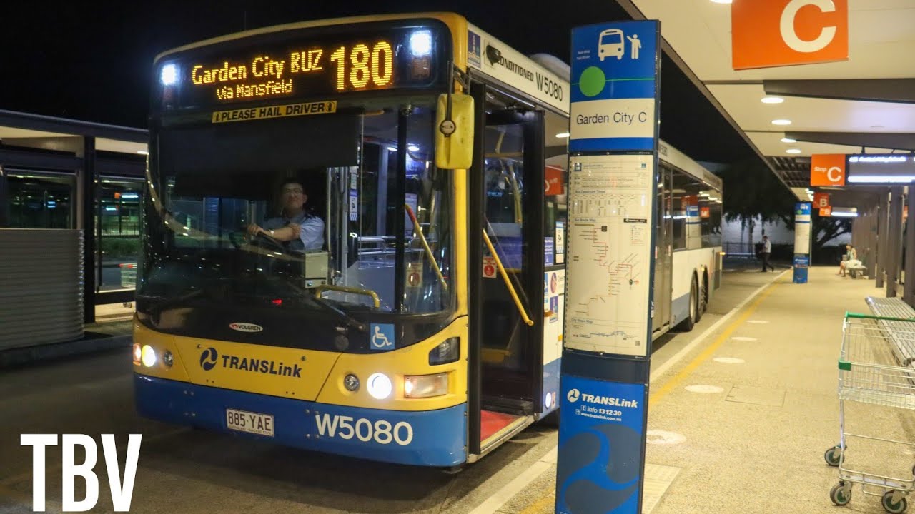 SEQ, AU: 180 OB: Queen Street Station Stop 3a to Garden City Bus Station via Mansfield
