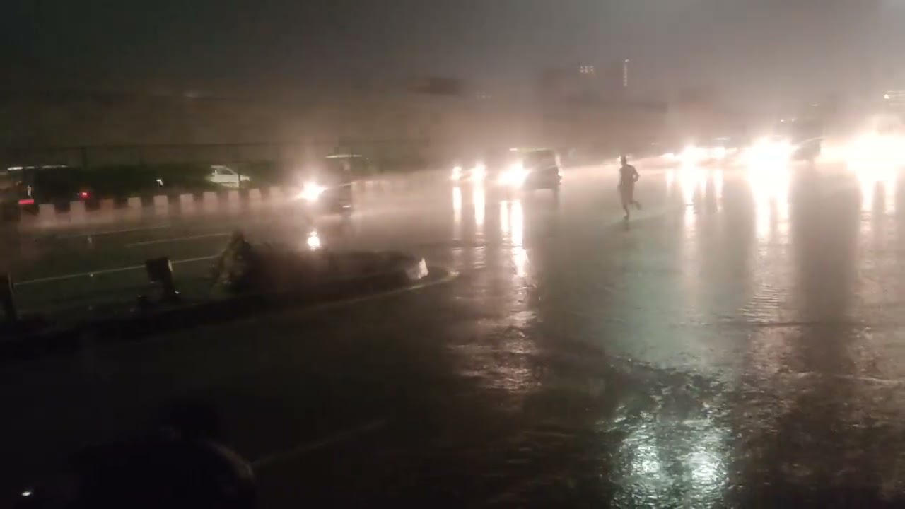 Gaurav Sharma Zone in kapashera border heavy rain