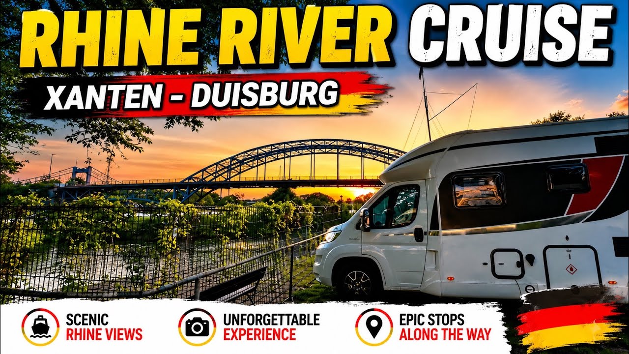 Rhine River Motorhome Adventure Xanten - Duisburg Germany