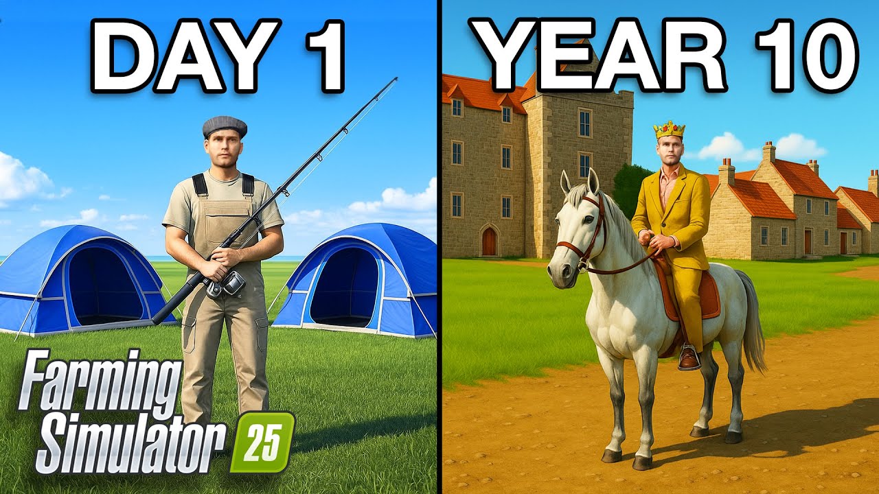 Я потратил 10 лет на создание королевства с нуля в Farming Simulator 25!