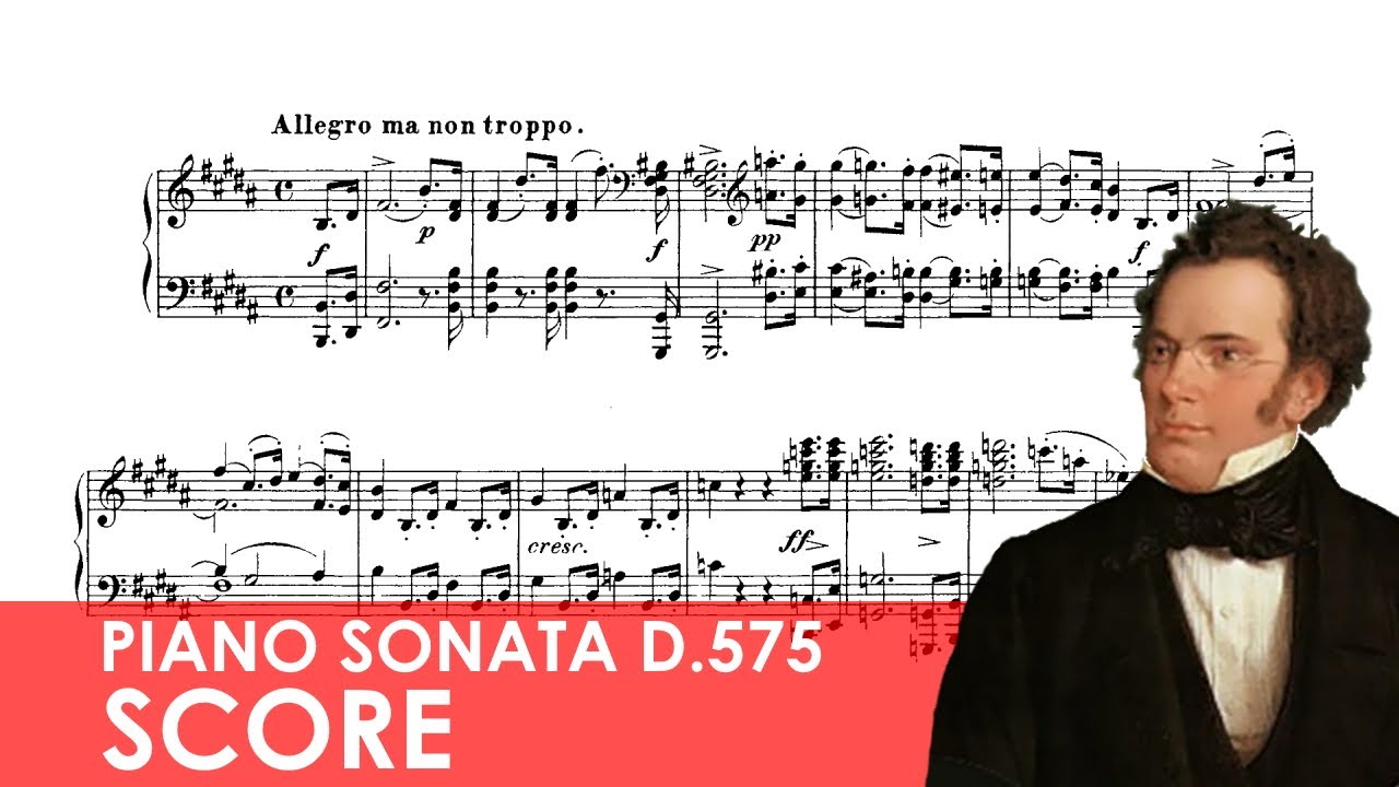 SCHUBERT Piano Sonata No. 9 in B major (Op. 147 / D.575) Score