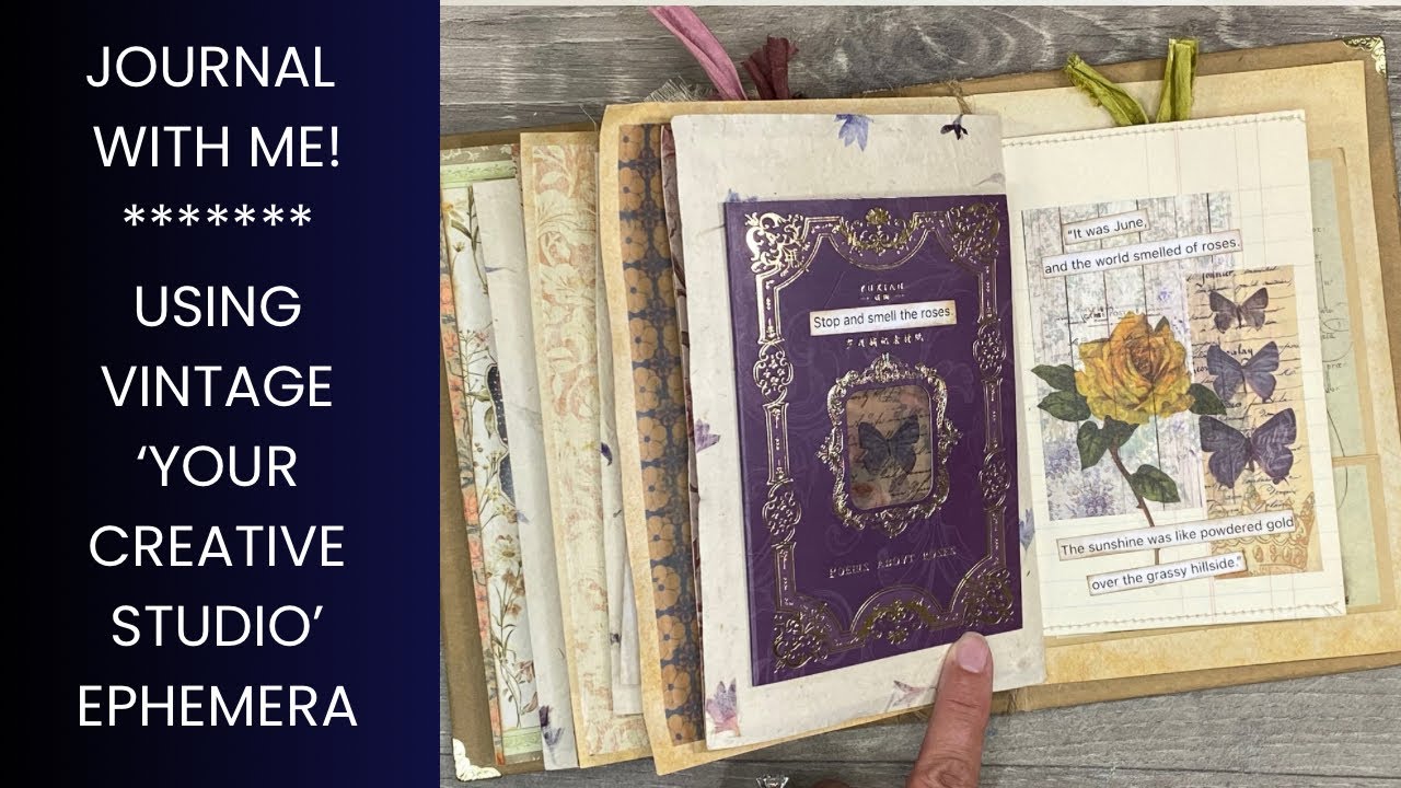 🦋Let’s Chat / Journal With Me Using Vintage ‘Your Creative Studio’ Ephemera🦋