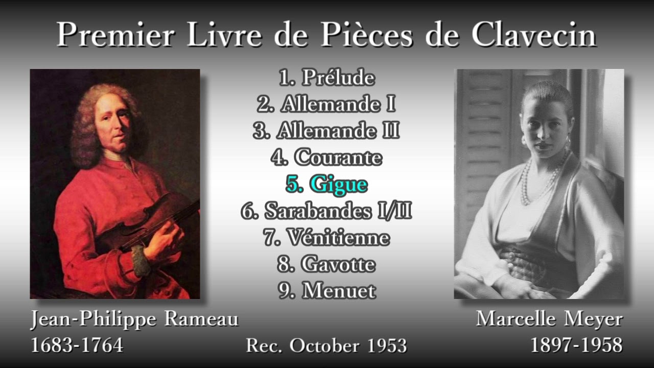 Rameau: Premier Livre de Pièces de Clavecin, Meyer (1953) ラモー クラヴサン曲集第1巻 メイエ