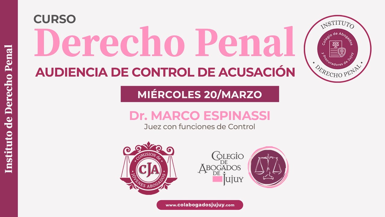 DERECHO PENAL: Audiencia de Control de Acusación