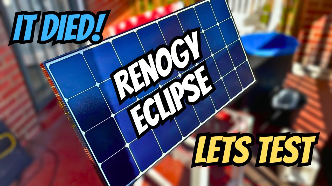 Солнечная панель Renogy Eclipse 100 Вт вышла из строя — проверка напряжения и тока.