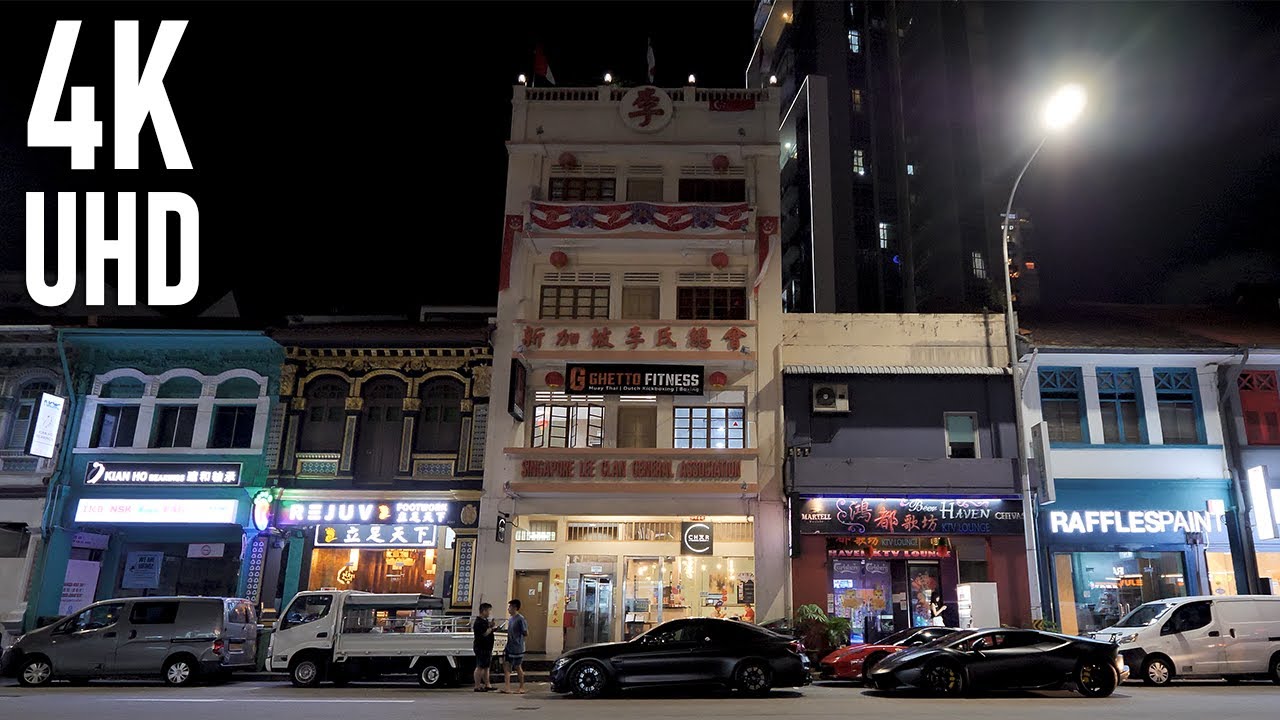 Night walk in Jalan Besar, Singapore | Singapore walking tour in 4K