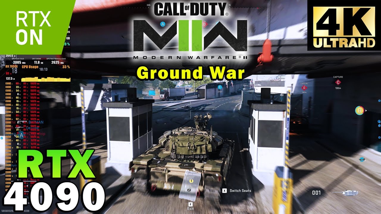 Call of Duty: Modern Warfare 2 (2022) Ground War 4K | RTX 4090 | Ryzen 9 7950X | Maximum Settings