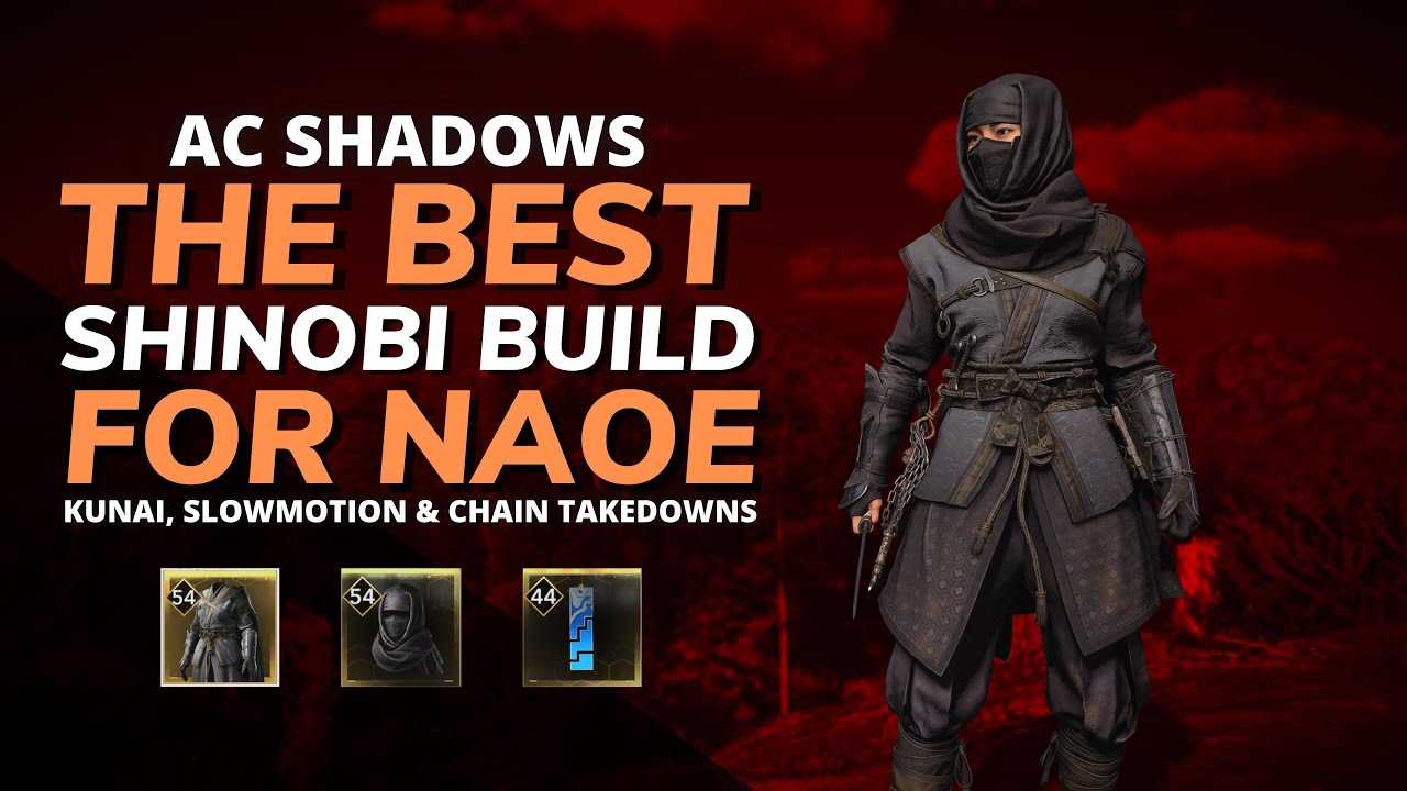 Лучшая скрытная сборка Наое в Assassin’s Creed Shadows — Безумная сборка синоби Наое!